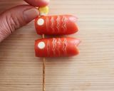 A picture of step 10 of Wiener Sausage Koinobori (Flying Carp).