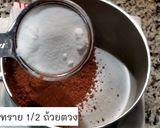 รูปขั้นตอนการทำที่ 1 ของ ซอสช็อกโกแลต ทำด้วย ผงโกโก้