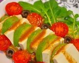 A picture of step 5 of Avocado & Tofu Salad with Wasabi Dressing.