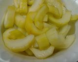 A picture of step 3 of Icebox cucumbers.