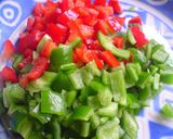 A picture of step 3 of Stir Fried Chicken and Basil over Rice.
