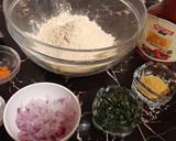 A picture of step 1 of Bhajia.