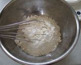 A picture of step 1 of Soft Fluffy Whey Pancakes.