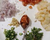 A picture of step 2 of Kathiyawadi khichdi.