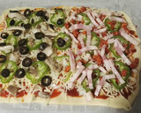 Foto del paso 6 de la receta: Pizza vegetal y carnivora