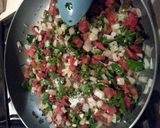 A picture of step 4 of Green Chicken Enchiladas.