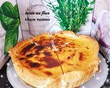Une image de l'étape 3 de Tarte au flan rhum raisins.