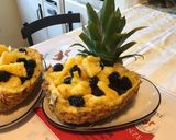 Une image de l'étape 9 de Salade d ananas à l orange et mûres du jardin.