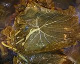 A picture of step 3 of Stuffed grape leaves.