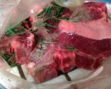 A picture of step 1 of Grilled salt and pepper lamb loin chop.