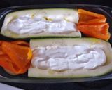 A picture of step 6 of Oven-baked Courgettes with Cheese Sauce.