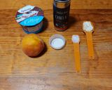 Foto del paso 1 de la receta: Queso Cottage con durazno asado