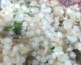 A picture of step 2 of Sago- potato meduvada..