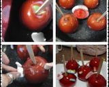 A picture of step 8 of Ladybirds Halloween or Plain Toffee Apples.