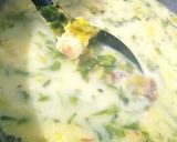 Pas rețetă Ciorbă 🥣de salată verde🥬 cu omletă🍳 și afumătură🥓 8 fotografie