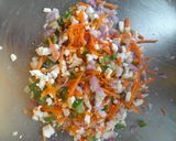 A picture of step 1 of Tandoori mayo vegetable grilled Sandwich.