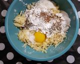 A picture of step 2 of Potato Pan Cake.