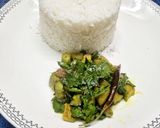 A picture of step 4 of Neem Leaves with Eggplant Stir- Fry.