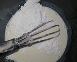 A picture of step 3 of Blueberry jam Ice cream burfi.