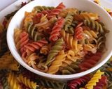 A picture of step 6 of TRI Color pasta.