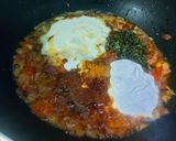 A picture of step 5 of Spinach Egg Curry.