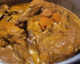 Foto del paso 6 de la receta: Conejo en salsa con gambas