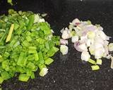 Kathiyawadi style sev aur hare payaj ki sabji recipe step 1 photo