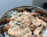 Foto langkah ke 5 dari resep Nasi Mentai Salmon Kukus.