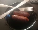 A picture of step 3 of Sausages#authorsmarathon.