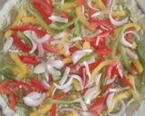 A picture of step 22 of Spinach Hummus Thin Crust Pizza with Hummus Salad.