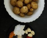 A picture of step 1 of Baby Potato Fry with Corn Flour.