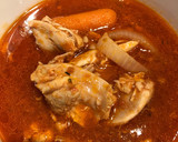 A picture of step 3 of Crockpot Buffalo Chicken Soup.