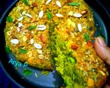 A picture of step 6 of Savory Methi Leaf Cake.