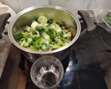 Foto del paso 5 de la receta Crema Fría Detox de Calabacín con puerro y Manzana