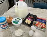 A picture of step 1 of (Imitation) Crab Quiche 🦀🥸.