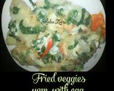 A picture of step 7 of Veggies fried yam with egg.