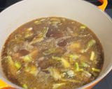 Foto del paso 4 de la receta Arroz integral con rape, ajetes y alcachofas (para vagos)