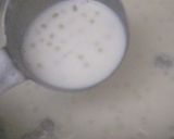 A picture of step 2 of Sabudana kheer.