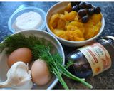 Une image de l'étape 1 de Bouchées soufflées à la courge butternut, au brocciu et aux olives de Nyons.