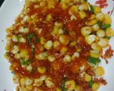 Hình bước làm 2 của món Bắp xào phô mai đút lò