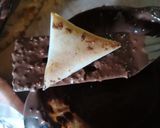A picture of step 7 of Samsa with pastry sheets stuffed with almonds.
