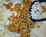 A picture of step 1 of Chicken yam balls.