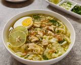 Foto langkah ke 6 dari resep Soto Ayam Dengan Bumbu Dasar Kuning.