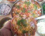 A picture of step 8 of Fusion:Bhakhari Dabeli Pizza.