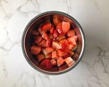 A picture of step 1 of Pink Overnight Oats.