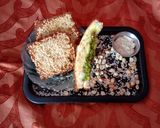 A picture of step 4 of Crunchy Sesame Bread Packets With Peanut Chutney.