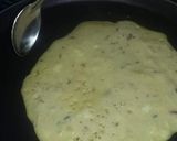 A picture of step 2 of Leftover Banana Custard Pancakes.