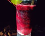 A picture of step 2 of Beetroot mojito.