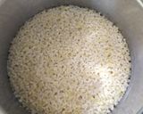 A picture of step 2 of Venpongal with Kuthiraivali millet.
