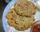A picture of step 8 of Makke ka lachha paratha.